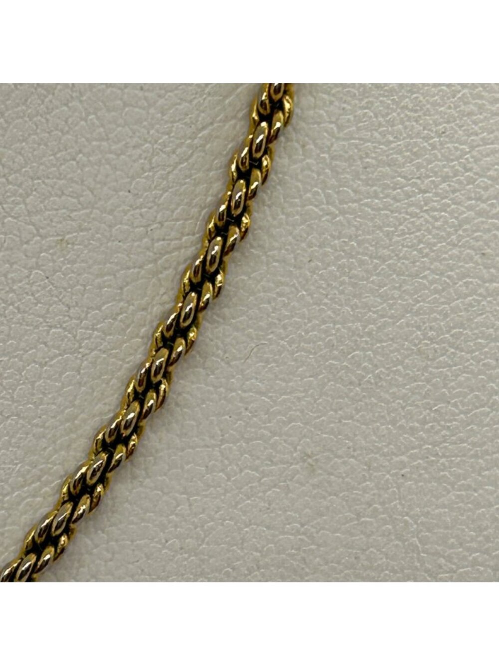 Vintage Napier Gold Tone Rope Chain Necklace 15" Signed Choker Twisted Retro - Picture 5 of 12